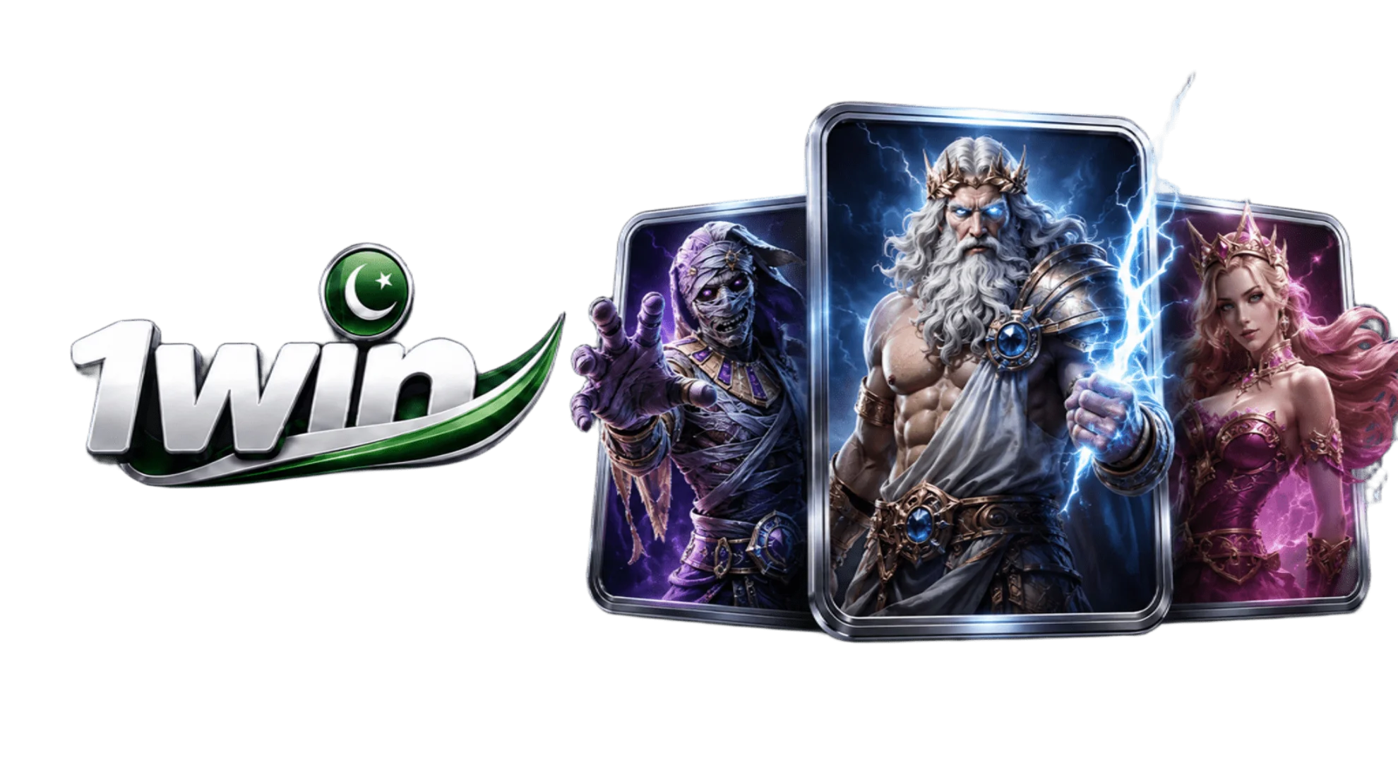 Cards with popular casino games on 1win